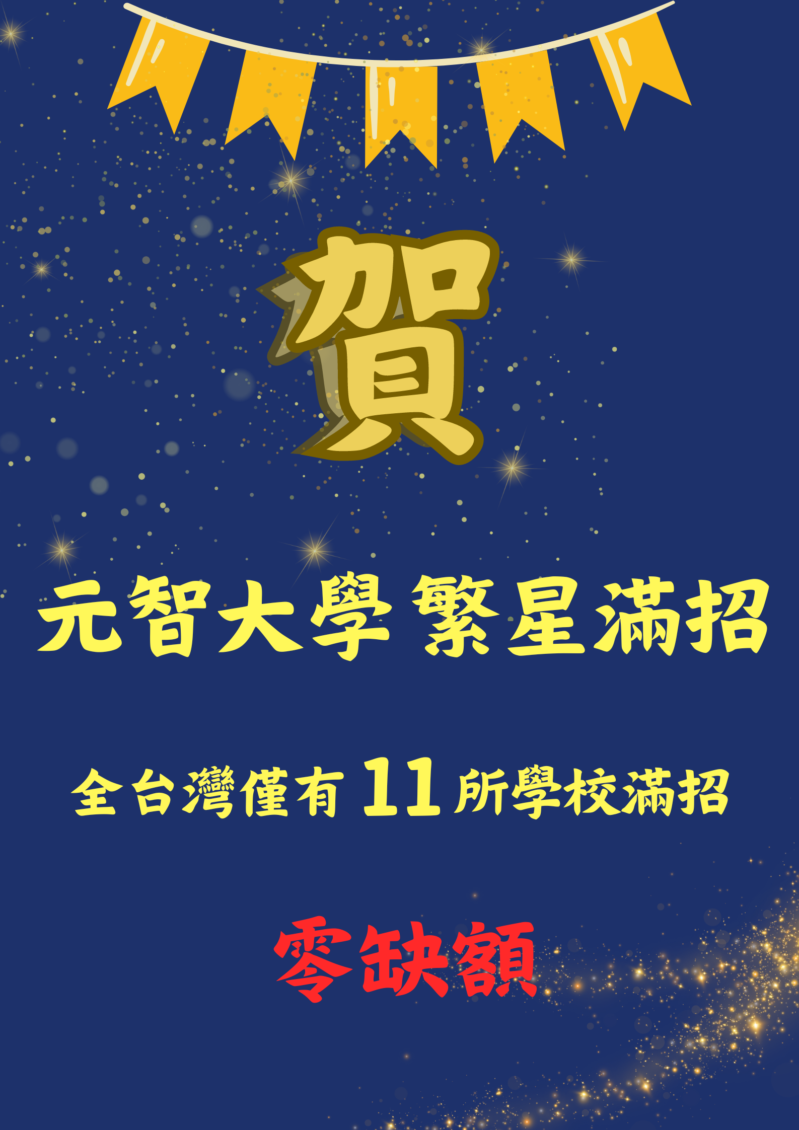 大學繁星推薦放榜 元智大學滿招